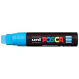 Uni Posca Permanent Paint Marker 15.0mm Extra-Broad Chisel Light Blue PC-17K